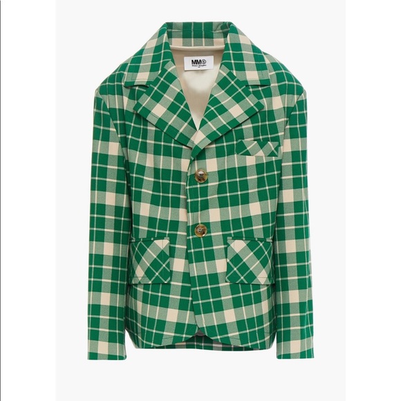 MM6 MAISON MARGIELA Checked crepe blazer Size IT40（US 4） - Picture 1 of 6